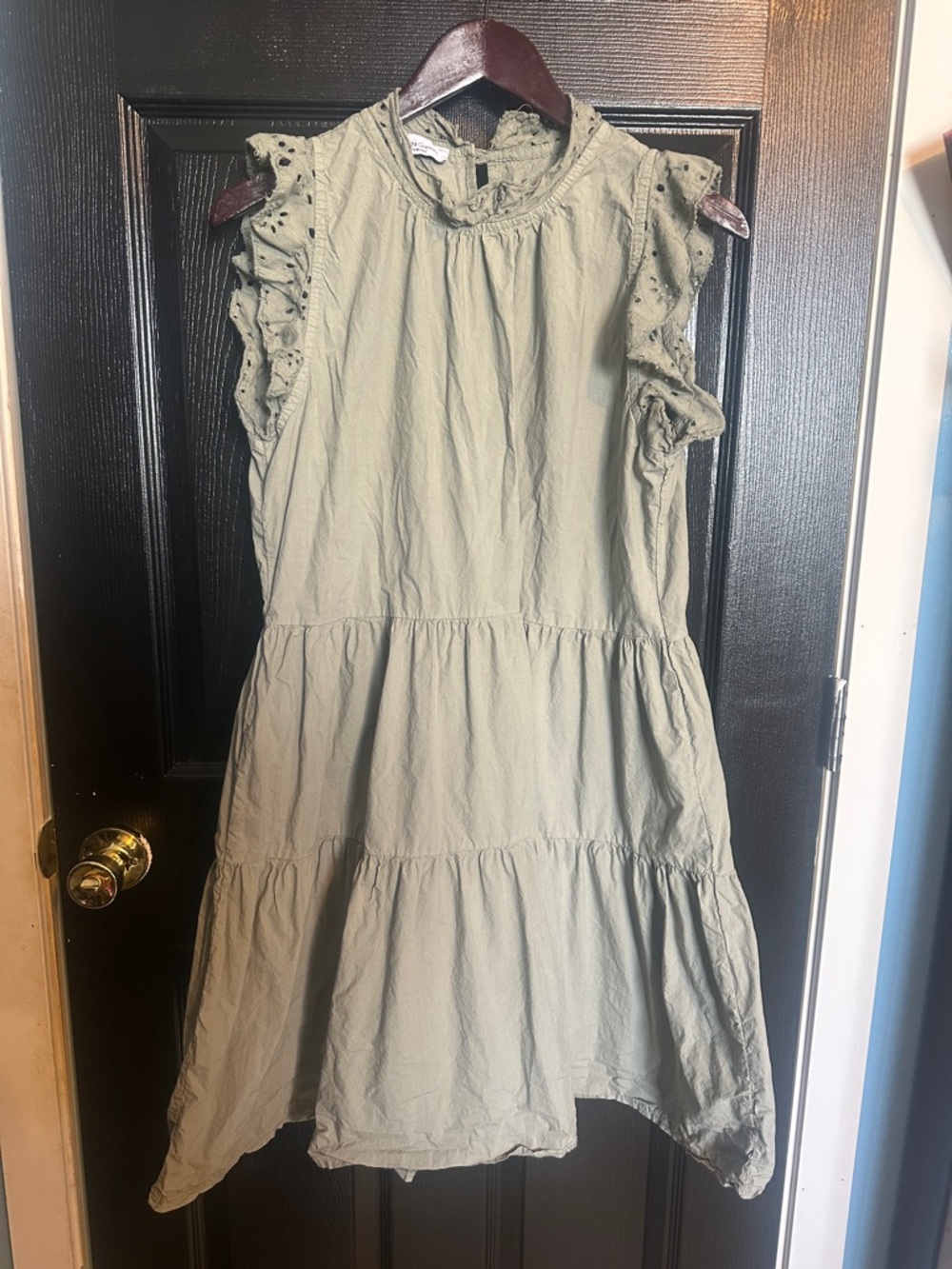 Giorgia Giannini Made in Italy Cotton Tiered Boho Dress XL